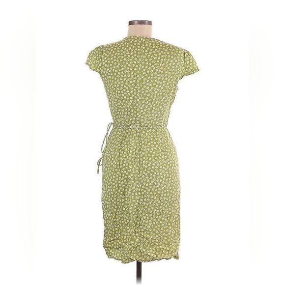 Reformation Zena Green Jessie Wrap Dress Medium - Picture 2 of 5
